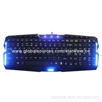 Wired Gaming Backlight Keyboard, Waterproof